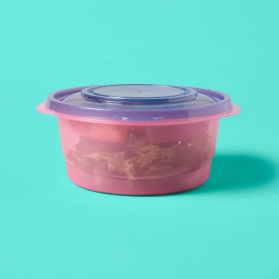 Up & Up Round Food Storage Container With Tray And Condiment - 47oz - Up&up™ 1 Up & Up Round Food Storage Container With Tray And Condiment - 47oz - Up&up™