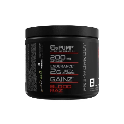 Bucked Up Pre-Workout Supplement Powder - Red Raz - 9.35oz 2 Bucked Up Pre-Workout Supplement Powder - Red Raz - 9.35oz - Image 2