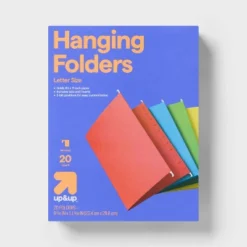 Up & Up 20ct Hanging File Folders Letter Size Multicolor - Up&up™: Paperboard Core, Non-Pronged, 12 Sheet Capacity -Up & Up Shop GUEST 040b9ef0 defb 41c0 b614 b6fc86415309