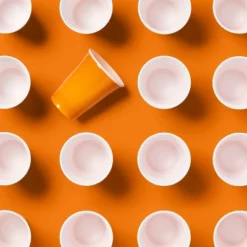 Up & Up Halloween Disposable Solid Cups - Orange - 18oz/30ct - Up&up™