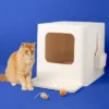 Up & Up Modern Cat Litter Pan Box - Up&up™ White