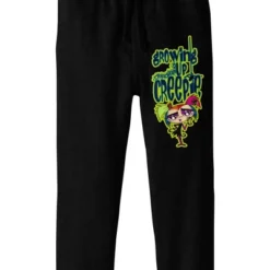 Bioworld Growing Up Creepie Full Color Logo Youth Black Graphic Jogger Pants