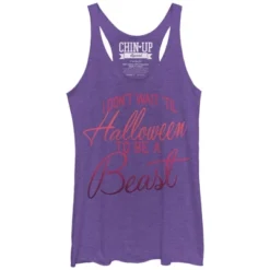 Women's CHIN UP Halloween Beast Racerback Tank Top -Up & Up Shop GUEST 191ced16 e3c6 462b b27b b808f87940e5