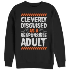 Women's CHIN UP Halloween Responsible Disguise Sweatshirt -Up & Up Shop GUEST 24ed1f43 f3ec 4518 ad5b 60da53252bda