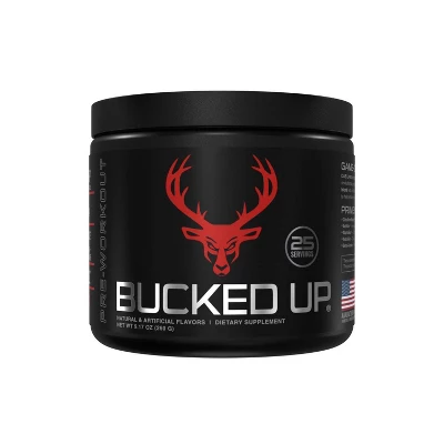 Bucked Up Pre-Workout Supplement Powder - Red Raz - 9.35oz 5 Bucked Up Pre-Workout Supplement Powder - Red Raz - 9.35oz - Image 5
