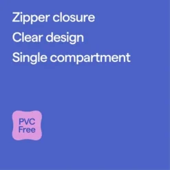 Up & Up Hard Sided Zipper Pencil Case Clear - Up&up™: PET Material, 8.75" Width, 6.25" Depth, 2" Height, 0.109 Lbs, Zipper Closure -Up & Up Shop GUEST 342cfaa8 0511 4d8e 9358 62f0317d6918