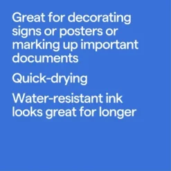 Up & Up 4ct Permanent Markers Fine Tip Black - Up&up™: School Supplies, Water-Resistant, Art & Office, Ages 8+ -Up & Up Shop GUEST 36fc0246 88c7 4060 8383 2a054bb22c8b