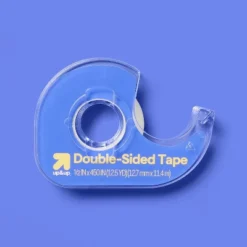 Up & Up Double-Sided Tape - Up&up™: Clear Plastic, 450" Length, 0.50" Width, Art & Office Use