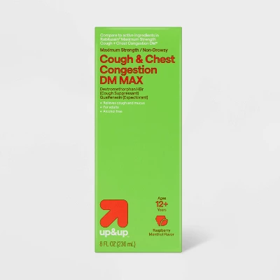Up & Up Cough + Chest Congestion DM Max Flu Treatment Raspberry Menthol - 8 Fl Oz - Up&up™ 3 Up & Up Cough + Chest Congestion DM Max Flu Treatment Raspberry Menthol - 8 Fl Oz - Up&up™ - Image 3