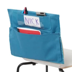 Up & Up Canvas Desk Tool Holder Deep Sea Blue - Up&up™: Office Supplies Organizer, Polyester Canvas, 15" Height, 18" Width