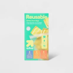 Up & Up Reusable Food Storage Bags -15pc Variety Pack/5ct Each - Up&up™ -Up & Up Shop GUEST 46f84bd4 471f 4094 b1e4 c8bb0a3c6002