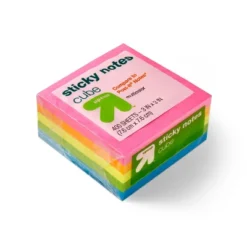 Up & Up Sticky Notes Cube 3" X 3" - Up&up™
