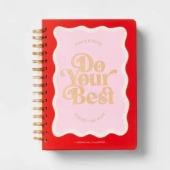Up & Up Twin Wire 6"x8" Planner With Elastic Closure Bright - Up&up™ -Up & Up Shop GUEST 5861d616 c100 4ec4 866e f6355e6c6cd3