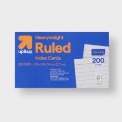 Up & Up 3''x5'' 200ct Index Cards Heavy Weight Ruled White - Up&up™ -Up & Up Shop GUEST 59e83660 7d5c 40fd b364 726ed6af0c3d