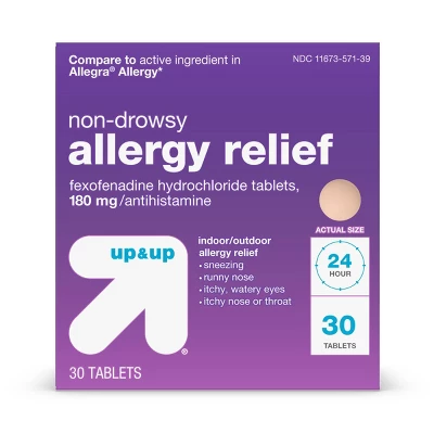 Fexofenadine Hydrochloride Allergy Relief Tablets - Up & Up™ 5 Fexofenadine Hydrochloride Allergy Relief Tablets - Up & Up™ - Image 5