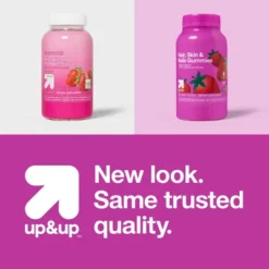 Up & Up Hair, Skin, & Nail Supplement Gummies - Strawberry - 120ct - Up&up™ -Up & Up Shop GUEST 5f5e9697 55c7 42f9 9a97 00cd5ec42b7b