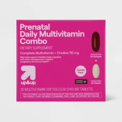 Up & Up Women's Daily Prenatal Combo Pack Dietary Supplement Tablets & Softgels - 60ct - Up&up™ -Up & Up Shop GUEST 5f98561d b8d4 4111 8836 e0b1b3954726
