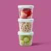 Up & Up Snap & Store Mini Square Half Cup Food Storage Containers - 4 Fl Oz/4ct - Up&up™
