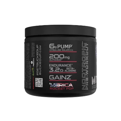 Bucked Up Pre-Workout Supplement Powder - Rocket Pop - 8.6oz 2 Bucked Up Pre-Workout Supplement Powder - Rocket Pop - 8.6oz - Image 2