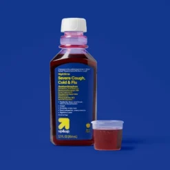 Up & Up Severe Nighttime Cold & Flu Liquid - Berry - 12 Fl Oz - Up&up™