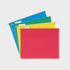 Up & Up 20ct Hanging File Folders Letter Size Multicolor - Up&up™: Paperboard Core, Non-Pronged, 12 Sheet Capacity -Up & Up Shop GUEST 77b4568a 1e84 493d 9938 9a1bc06f22a4