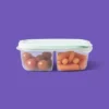 Up & Up Snap & Store Divided Rectangle Food Storage Containers - 28 Fl Oz/3ct - Up&up™