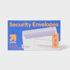 Up & Up 80ct Security Envelopes White - Up&up™ -Up & Up Shop GUEST 7e2a704e 8b96 4246 859b 99d4fefc4341