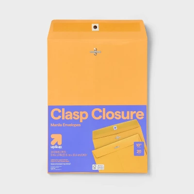 Up & Up 20ct 9" X 12" Clasp Closure Manila Envelopes - Up&up™: Beige Paper, Mailing Packaging, Stationery, Office Supplies 3 Up & Up 20ct 9" X 12" Clasp Closure Manila Envelopes - Up&up™: Beige Paper, Mailing Packaging, Stationery, Office Supplies - Image 3