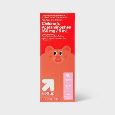 Up & Up Children's Acetaminophen Pain Reliever & Fever Reducer Liquid - Bubblegum - 4 Fl Oz. - Up&up™ 6 Up & Up Children's Acetaminophen Pain Reliever & Fever Reducer Liquid - Bubblegum - 4 Fl Oz. - Up&up™ - Image 6