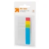 Up & Up File Tabs 4 Pads 36ct Tabbed Multicolor - Up&up™: Removable Plastic Filing Accessories, 2"x1.5", Stationery, Office