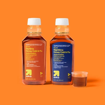 Up & Up Day And Night Severe Cold & Flu Medicine Liquid - Honey - 24 Fl Oz - Up&up™ 1 Up & Up Day And Night Severe Cold & Flu Medicine Liquid - Honey - 24 Fl Oz - Up&up™