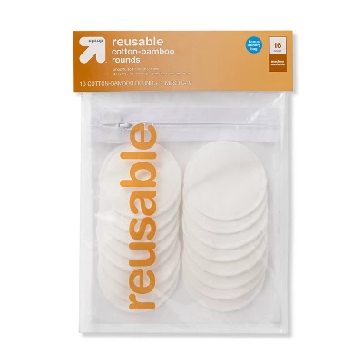 Reusable Make Up Removing Cotton Rounds With Washable Bag - 16ct - Up & Up™ 4 Reusable Make Up Removing Cotton Rounds With Washable Bag - 16ct - Up & Up™ - Image 4