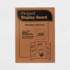 Up & Up 28"x40" Tri-Fold Presentation Corrugated Poster Board White - Up&up™: Trifold Display, Paperboard, 0.24" Thick -Up & Up Shop GUEST 9a0e45fd 7d93 48df a864 ad2b76ed21f4