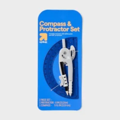 Up & Up Compass And Protractor Set Gray - Up&up™: Plastic Measuring Tools For Math And Drawing, Kids Ruler, 6" Range -Up & Up Shop GUEST 9fc20c5a e830 4d28 869f 6a6b4ba59d0d