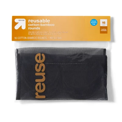 Reusable Make Up Removing Cotton Rounds With Washable Bag - 16ct - Up & Up™ 1 Reusable Make Up Removing Cotton Rounds With Washable Bag - 16ct - Up & Up™