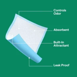 Up & Up Puppy And Adult Dog Scented Training Pads - L - Forest Scent - 50ct - Up&up™ -Up & Up Shop GUEST a8aac401 ed92 44c7 9be3 d4b5b6292027