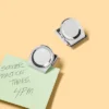 Up & Up 2ct Magnetic Clips Silver - Up&up™: Fridge Magnet Clips, Metal, Black & Silver, 1.45" Height, 2 Pack