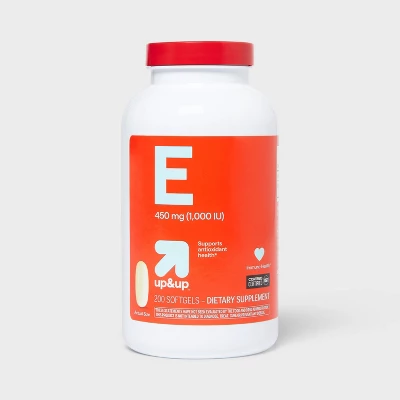 Up & Up Vitamin E 1000 IU (450 Mg) Dl-Alpha For Antioxidant Support Softgels - 200ct - Up&up™ 4 Up & Up Vitamin E 1000 IU (450 Mg) Dl-Alpha For Antioxidant Support Softgels - 200ct - Up&up™ - Image 4
