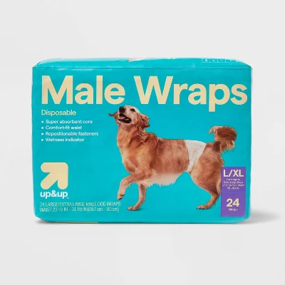 Up & Up Male Wrap Dog Diapers - 24ct - Up&up™ 7 Up & Up Male Wrap Dog Diapers - 24ct - Up&up™ - Image 7