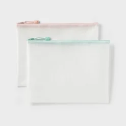 Up & Up Paper Size Zip Pouches Water-Resistant And Multi-Color Zipper 2pk – Up&up™ -Up & Up Shop GUEST b67e13fb 47e6 4792 8da1 5a7ee79aa0a8