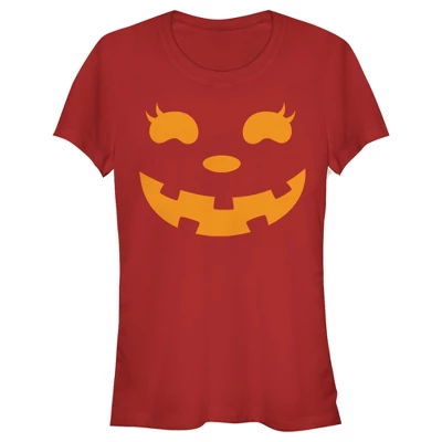 Junior's CHIN UP Halloween Jack O' Lantern Face T-Shirt 6 Junior's CHIN UP Halloween Jack O' Lantern Face T-Shirt - Image 6