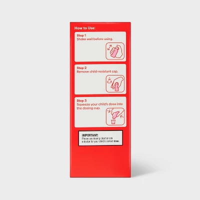 Up & Up Children's Acetaminophen Pain Reliever & Fever Reducer Liquid - Bubblegum - 4 Fl Oz. - Up&up™ 4 Up & Up Children's Acetaminophen Pain Reliever & Fever Reducer Liquid - Bubblegum - 4 Fl Oz. - Up&up™ - Image 4