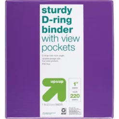 Up & Up 1" 3 Ring Binder Clear View - Up&up™ 27 Up & Up 1" 3 Ring Binder Clear View - Up&up™ -Up & Up Shop GUEST c7539ec7 1f10 444c 8d49 99fc69b0d021