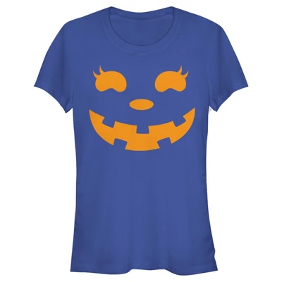 Junior's CHIN UP Halloween Jack O' Lantern Face T-Shirt 7 Junior's CHIN UP Halloween Jack O' Lantern Face T-Shirt - Image 7