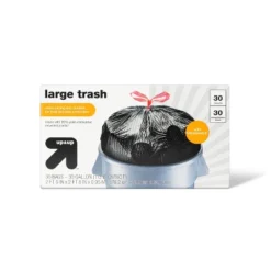 Large Drawstring Trash Bags - 30 Gallon - Up & Up™ -Up & Up Shop GUEST d31a3e47 fe0e 45f6 8d2c a59613c3001c