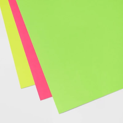 Up & Up 3pk Neon 28'' X 22'' Heavy Weight Poster Board Neon Pink/Neon Green/Neon Yellow - Up&up™: Multicolor Display Boards 2 Up & Up 3pk Neon 28'' X 22'' Heavy Weight Poster Board Neon Pink/Neon Green/Neon Yellow - Up&up™: Multicolor Display Boards - Image 2