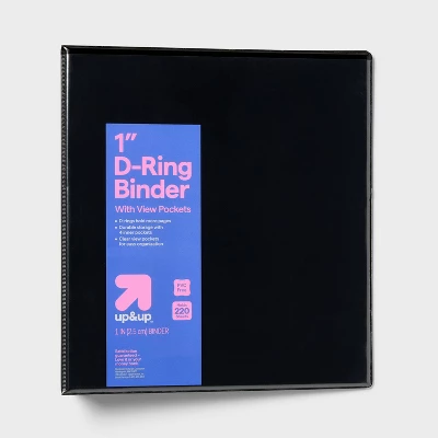 Up & Up 1" 3 Ring Binder Clear View - Up&up™ 6 Up & Up 1" 3 Ring Binder Clear View - Up&up™ - Image 6