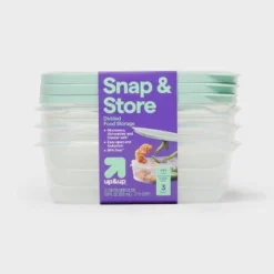 Up & Up Snap & Store Divided Rectangle Food Storage Containers - 28 Fl Oz/3ct - Up&up™ -Up & Up Shop GUEST da1d8c53 cc33 46fb a528 f9480dbd6958
