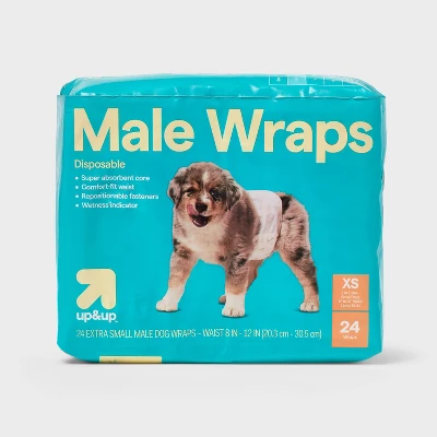 Up & Up Male Wrap Dog Diapers - 24ct - Up&up™ 4 Up & Up Male Wrap Dog Diapers - 24ct - Up&up™ - Image 4