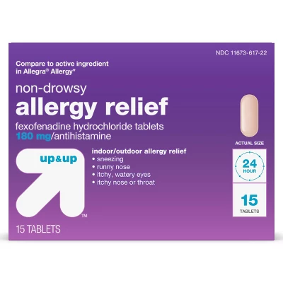 Fexofenadine Hydrochloride Allergy Relief Tablets - Up & Up™ 4 Fexofenadine Hydrochloride Allergy Relief Tablets - Up & Up™ - Image 4